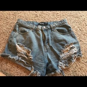 Afends denim shorts